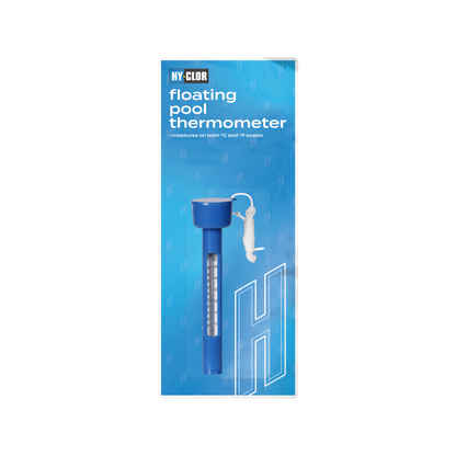 Hy Clor Floating Pool Thermometer - 190mm - Chemical Resistant - Dual Scale