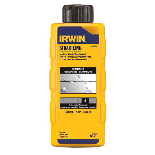 Irwin Permanent Chalk - 6oz - Black