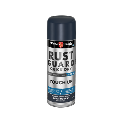 White Knight Rust Guard Deep Ocean Satin Touch Up Spray Paint - 300g