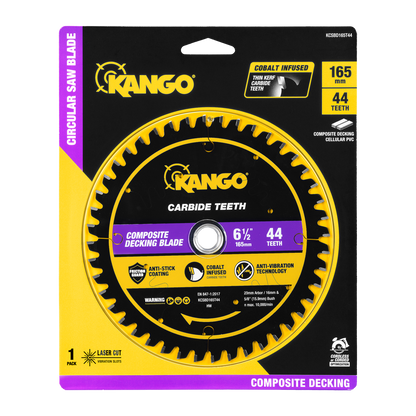 Kango Composite Decking Circular Saw Blade - 165mm - 44T