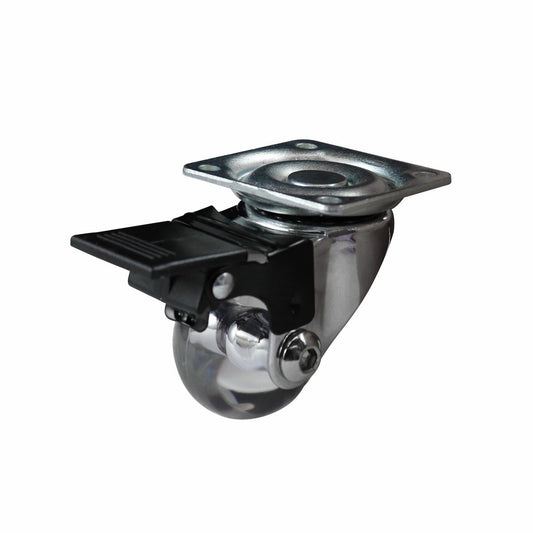 Easyroll Swivel Brake Castor - 35mm - Polyurethane - 40kg Load - 2 Pack
