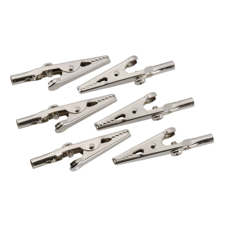 Projecta Alligator Test Clips 50mm - 6 Pack