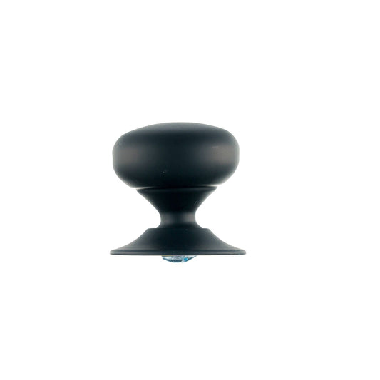 Taskmaster Mushroom Knobs - Matte Black - 4 Pack