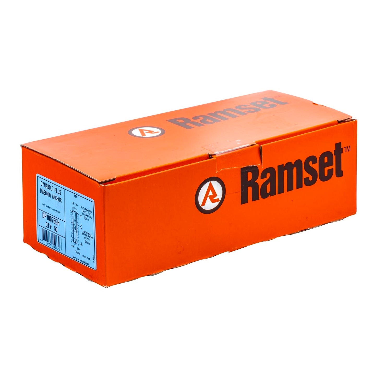 Ramset Dynabolt Plus - 10 x 75mm - 50 Pack