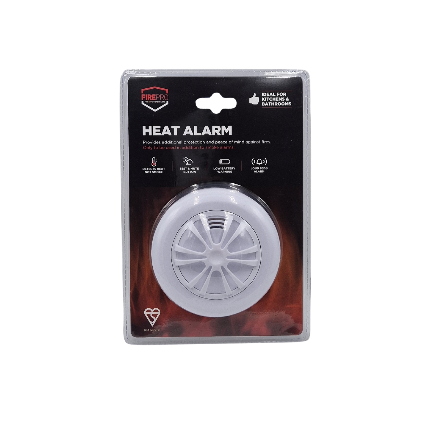 Firepro Heat Alarm - 9V