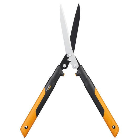 Fiskars PowergearX Hedge Shear - 280mm Hard Steel - Lightweight FiberComp
