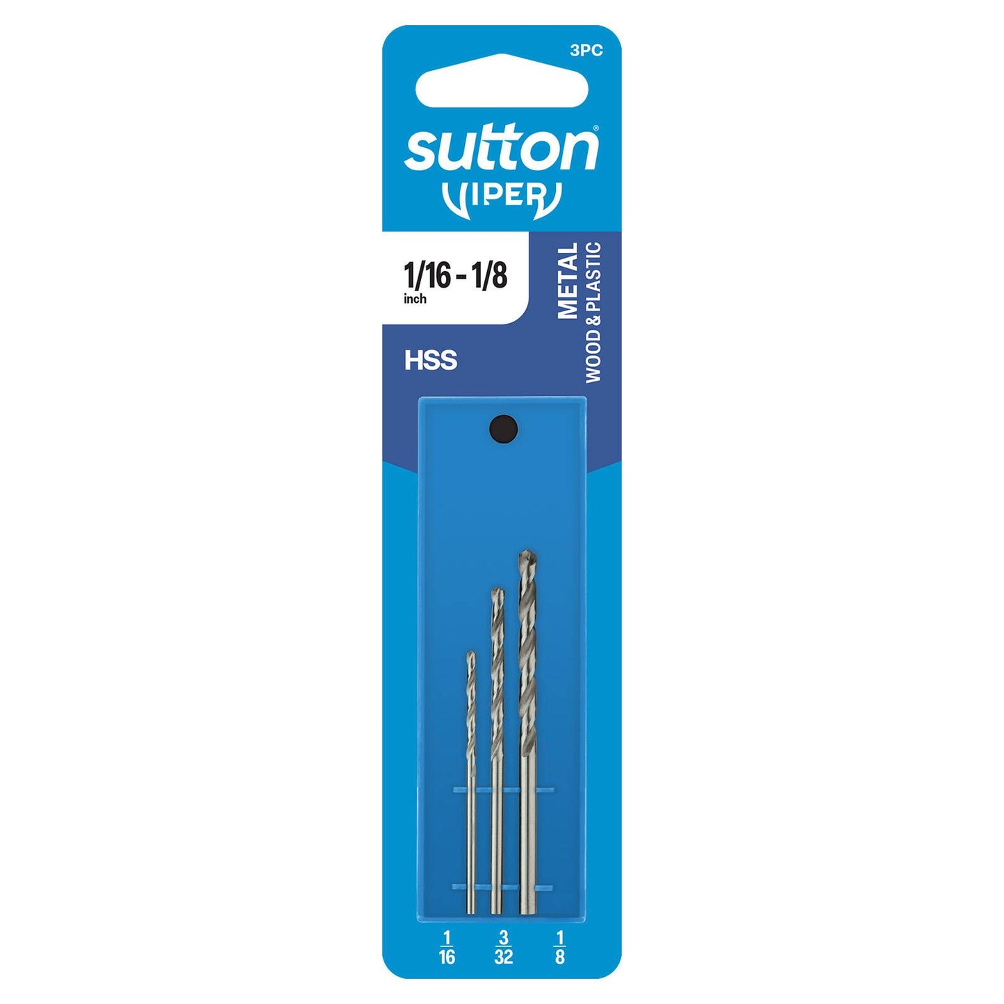 Sutton Tools Viper Imperial Drill Bit Refill Set - 7mm x 45mm - 3 Piece