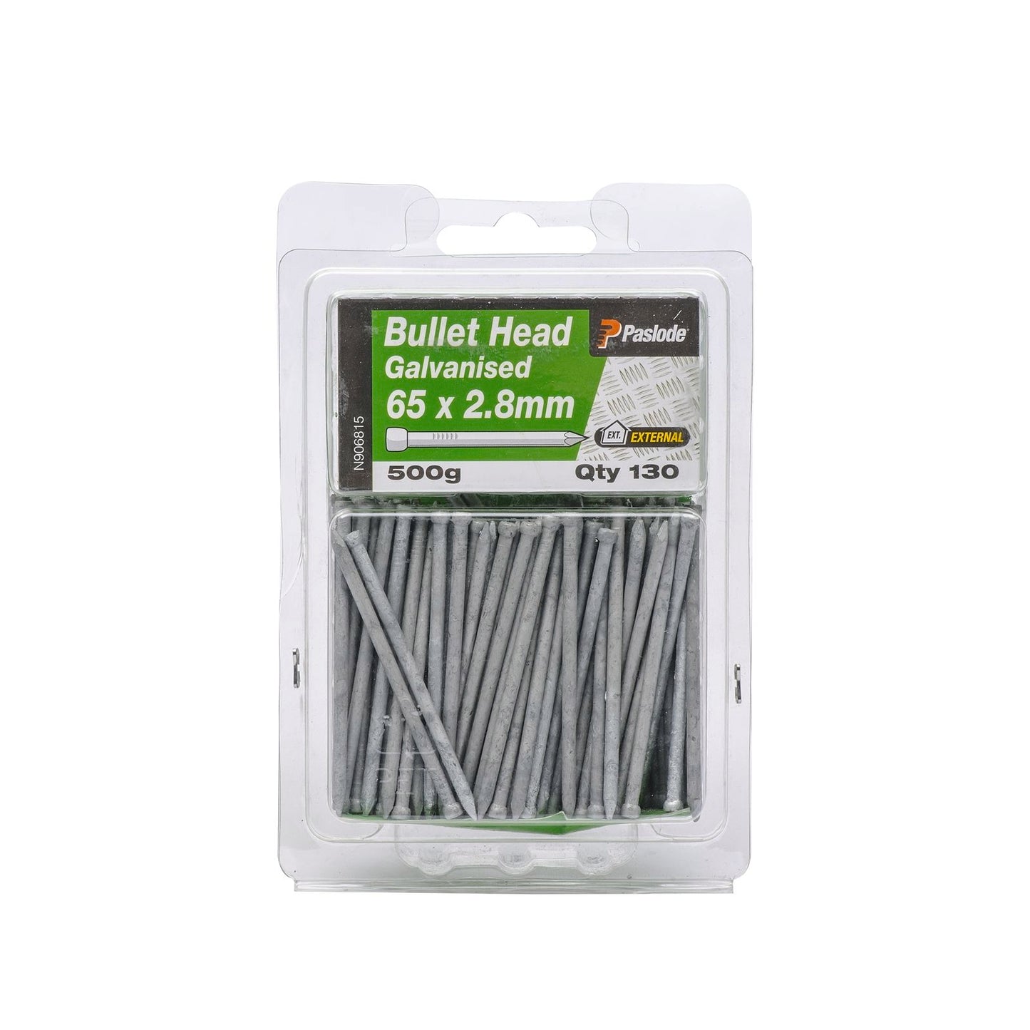 Paslode Galvanised Bullet Head Nails - 65 x 2.8mm - 130 Pack