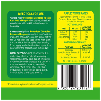 PowerFeed Controlled Release Plant Food - 1kg - All Purpose
