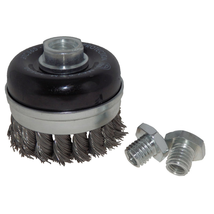 Josco Brumby 75mm Twistknot Cup Brush with Skirt
