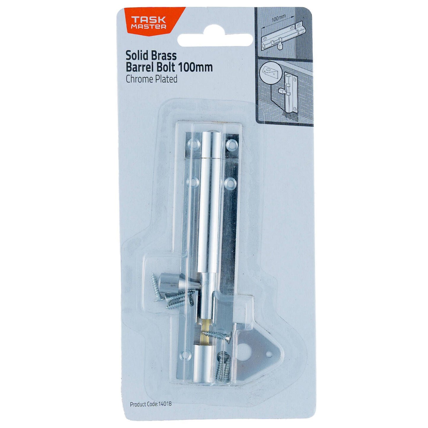 Taskmaster Barrel Bolt - 100mm
