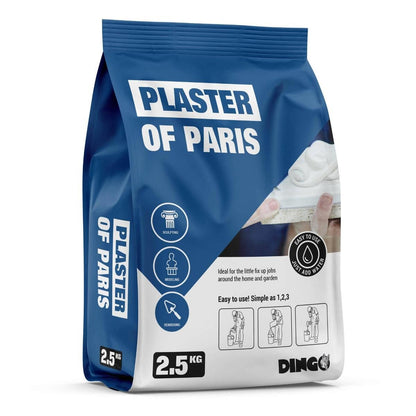 Dingo Plaster of Paris 2.5kg White Easy To Use For Sculpting Moulds