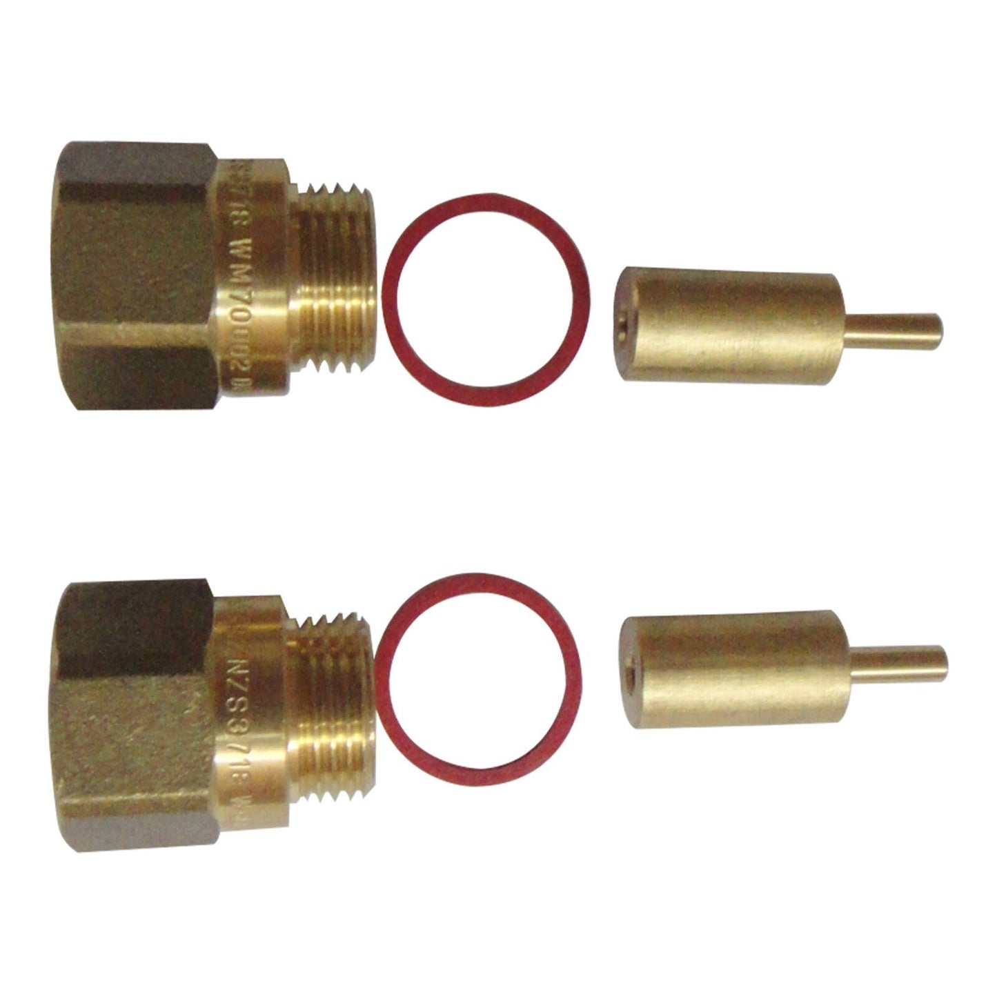 Kinetic 25mm Wall Tap Spindle Extender - Lead Free Brass - 2 Pack