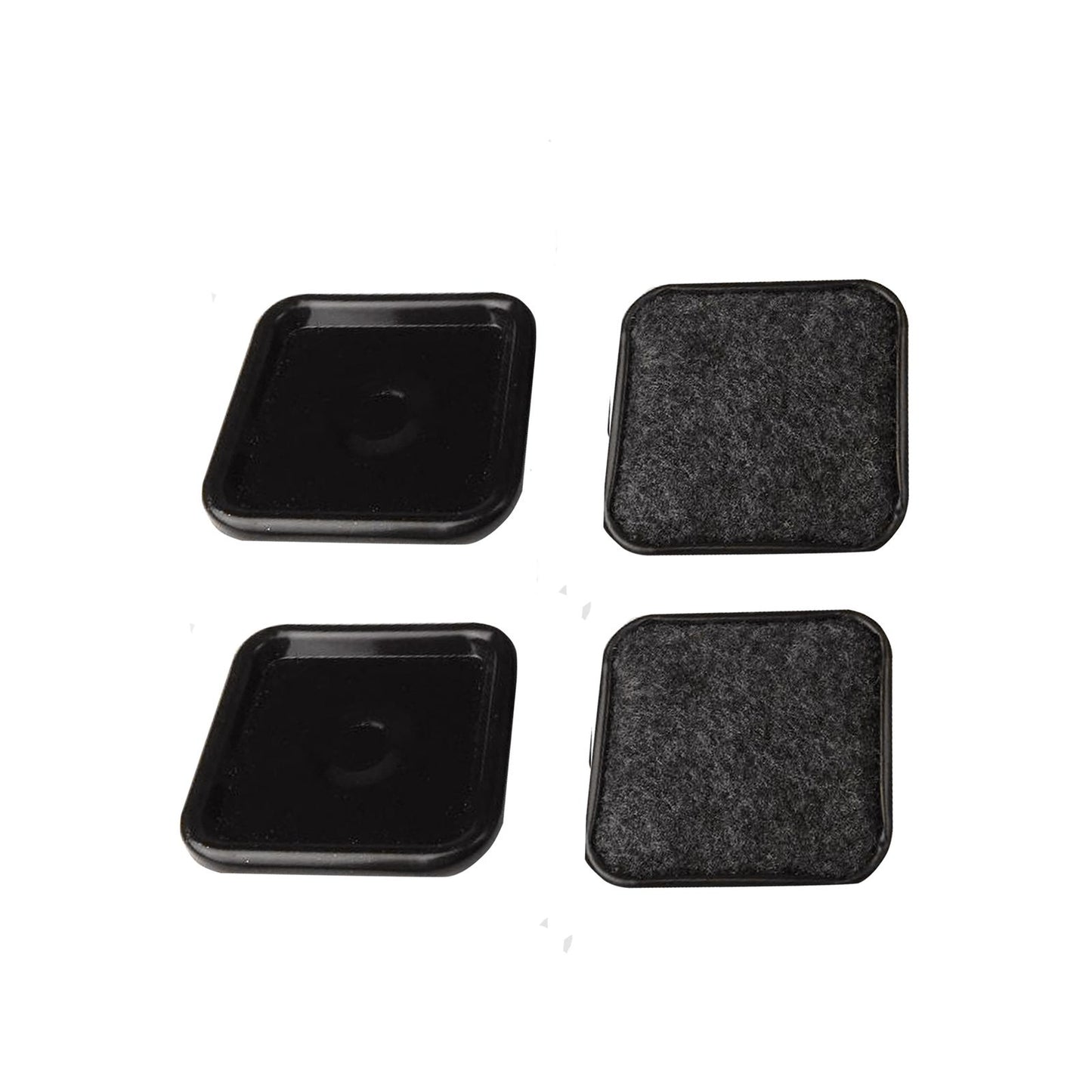 Surface Gard Brown Square Carpet Base Castor Cups - 48mm - 4 Pack