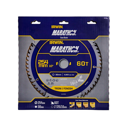 Irwin Marathon Circular Saw Blade - 254mm - 60T