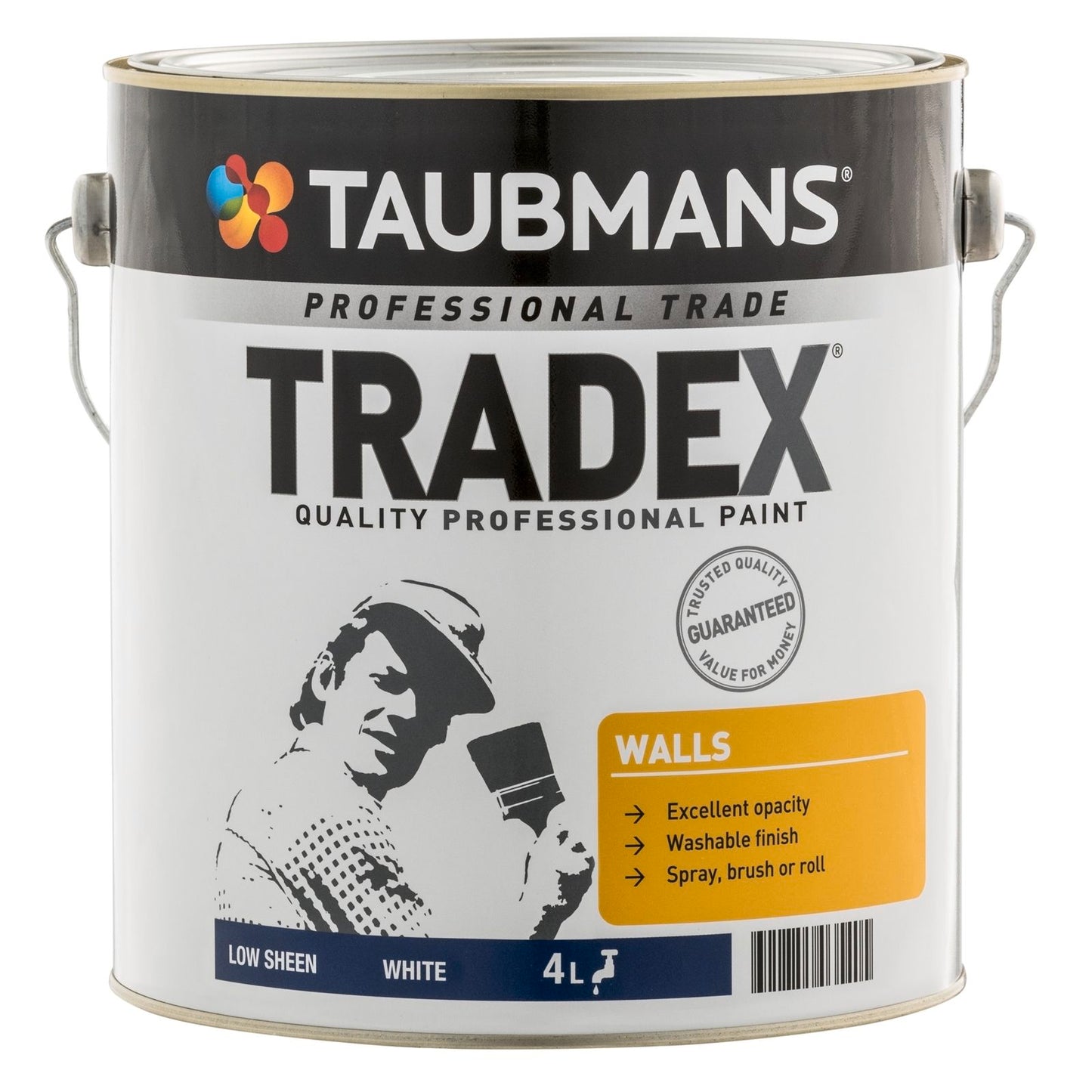 Taubmans Tradex Paint - 4L - Low Sheen