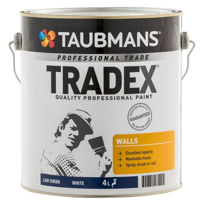Taubmans Tradex Paint - 4L - Low Sheen