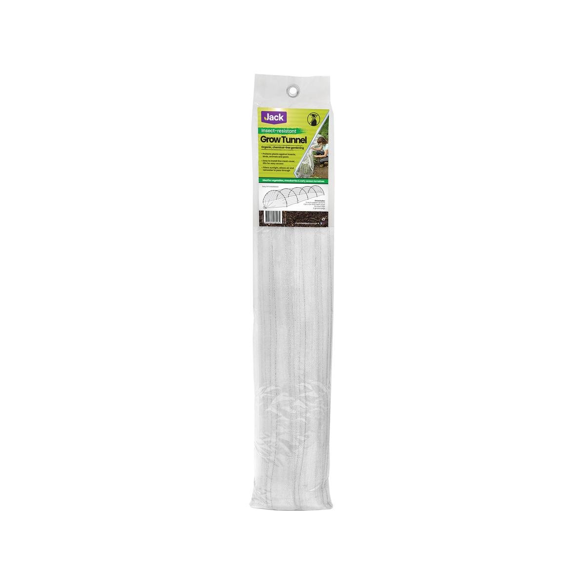 Jack Grow Tunnel Insect Net 1.5m x 5m Fine Mesh Chemical-Free Protection