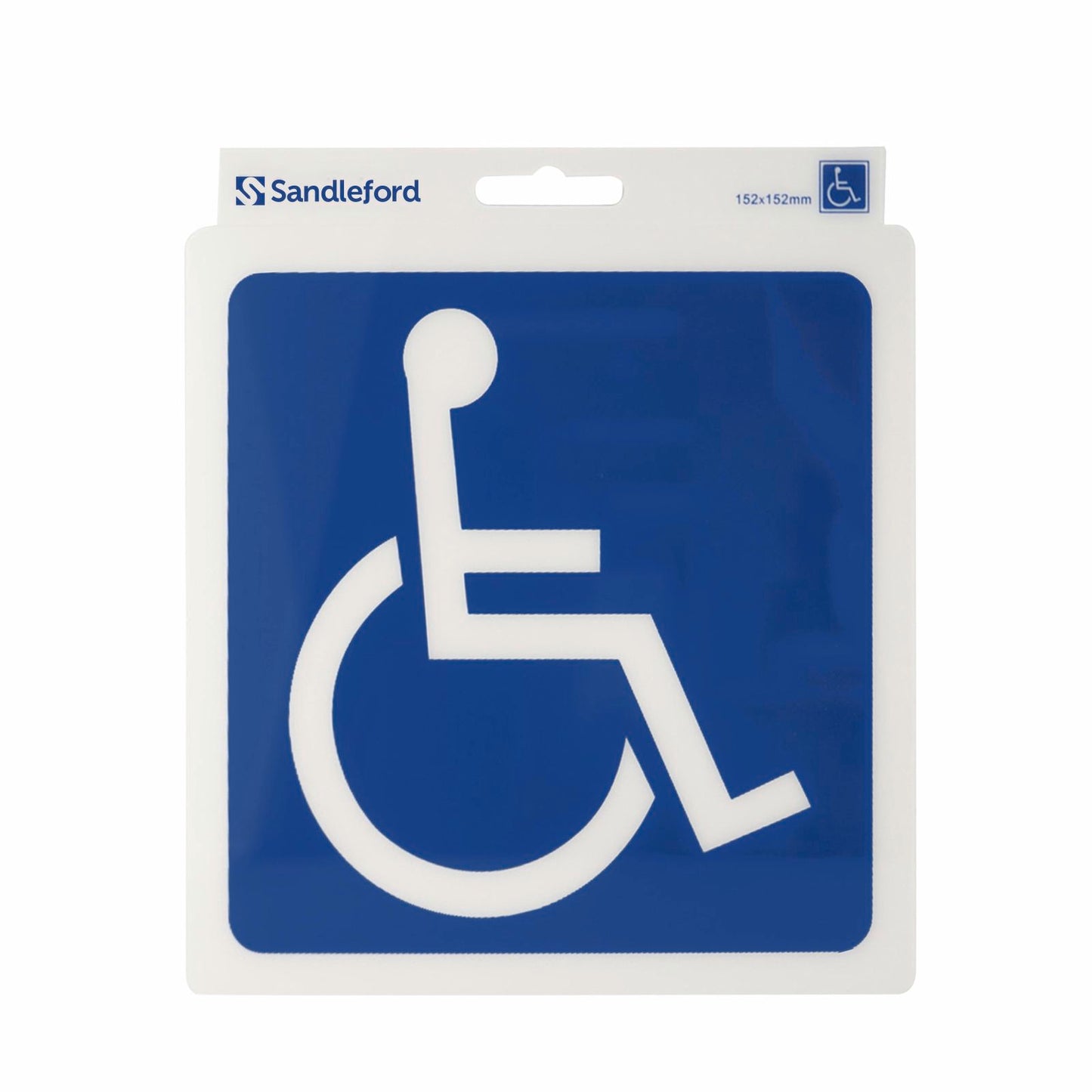 Sandleford Disabled Symbol Self Adhesive Sign - 152mm - Brown