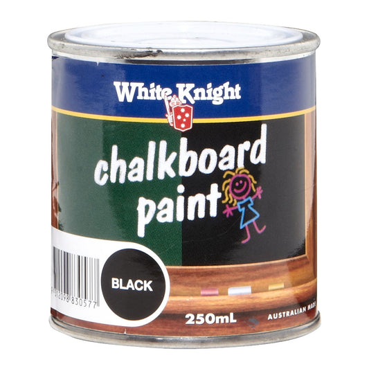 White Knight Chalkboard Paint - Black 250ml