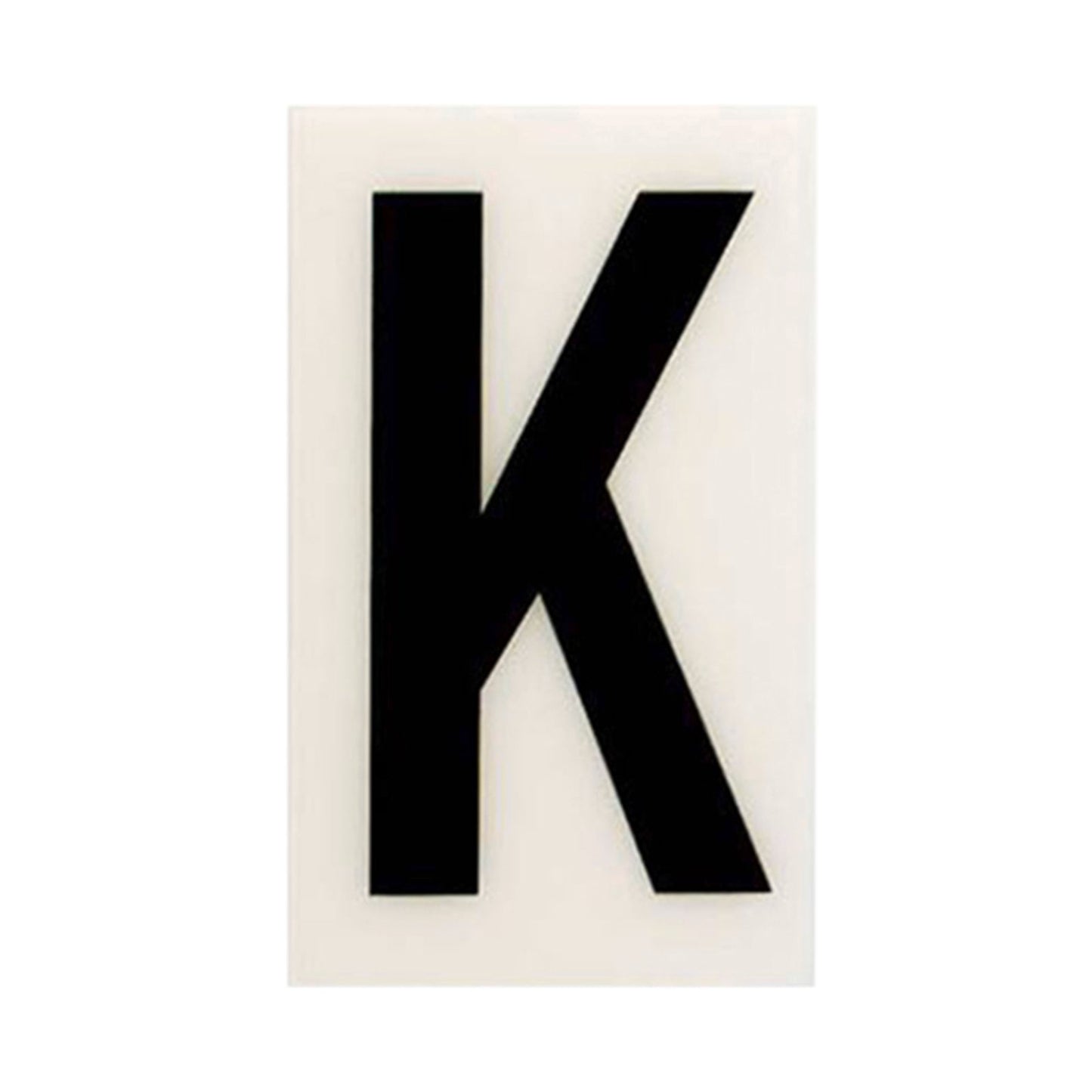 Sandleford Self Adhesive House Letter K - 60mm - White