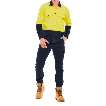 Tradie Core Navy Skinny Cuffed Pant - 87