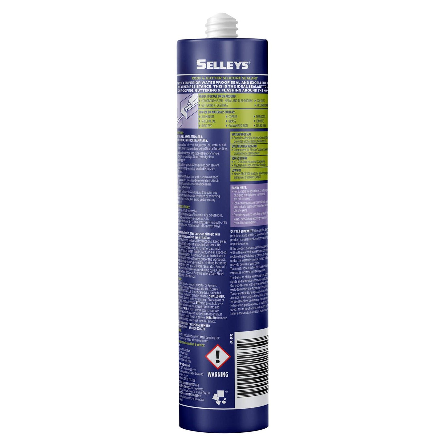 Selleys Cottage Green Roof and Gutter Silicone Sealant - 300g