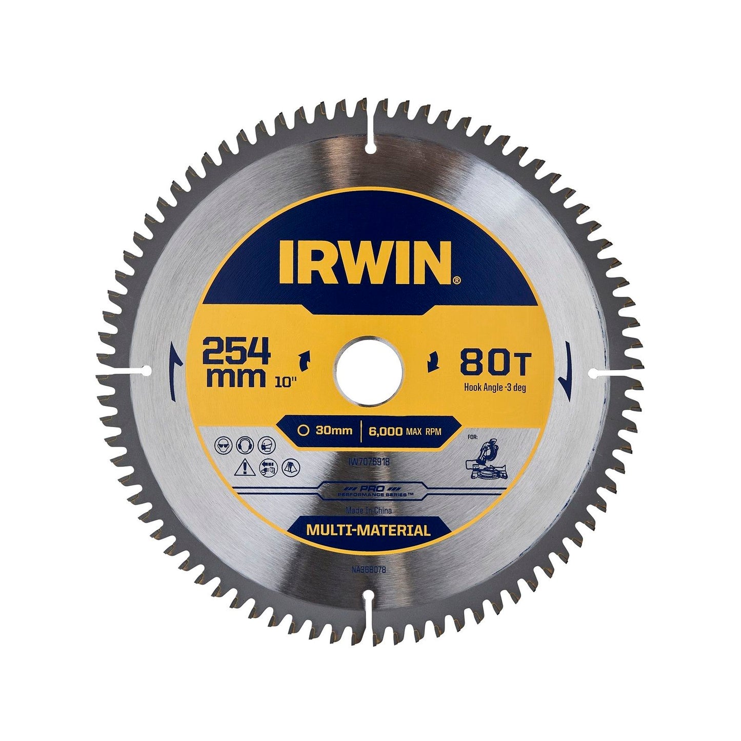 Irwin Marathon Pro Multi Material Circular Saw Blade - 254mm - 80T
