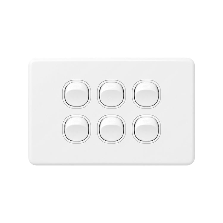 DETA X6 White Six Horizontal Switch