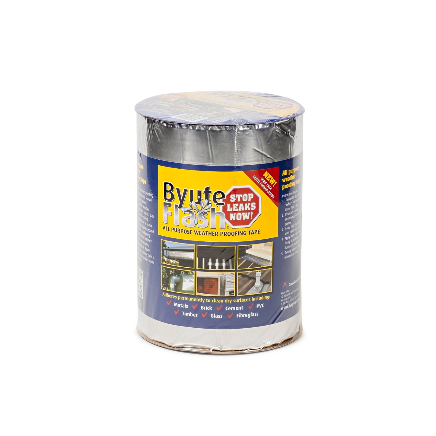 Cagroup Weatherproof Byute Flash Tape - 300mm x 10m