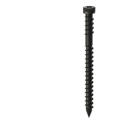 Bremick Ultrafast Trim Head Screws - 10g x 65mm - Black - 100 Pack