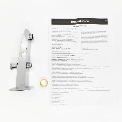 Shaw Mason Chrome Bath Spout with Diverter - 165mm