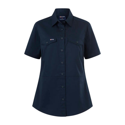 Citeco Size 8 Womens Short Sleeve Shirt - Navy