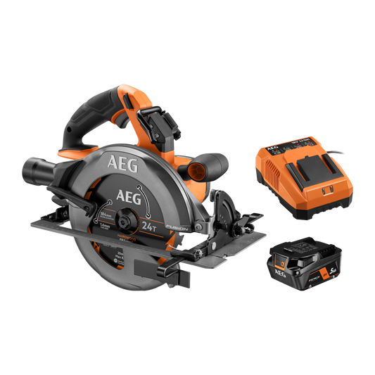 AEG Fusion Circular Saw - 184mm - 5Ah Force Kit