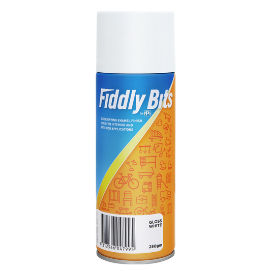 Fiddly Bits White Gloss Spray Paint - 250g