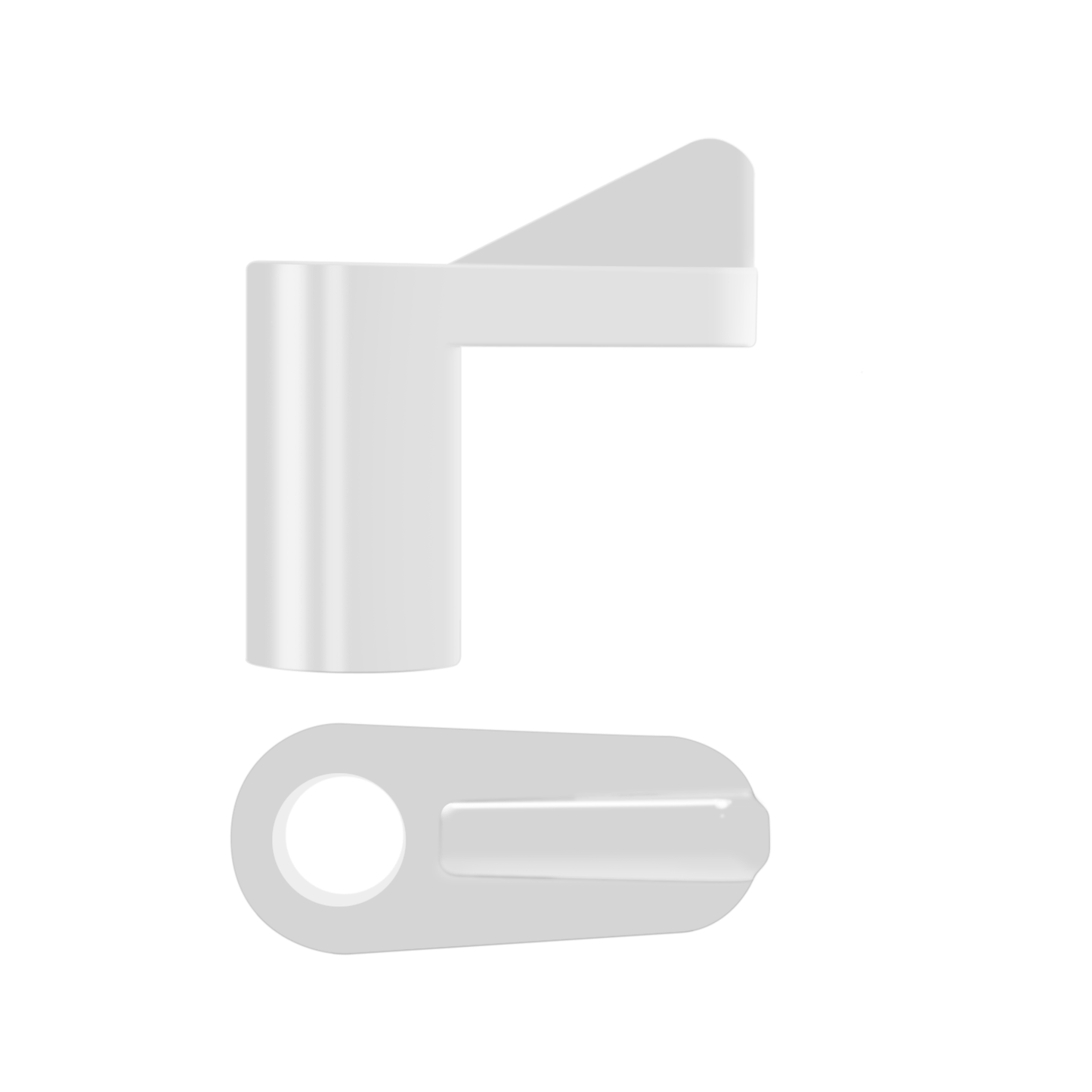 Rolltrak Clear Fly Screen Clip Offset - 11mm - 8 Pack