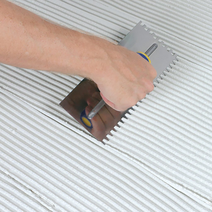 Qep Square Notch Stainless Steel Trowel - 12mm - 280 x 115mm