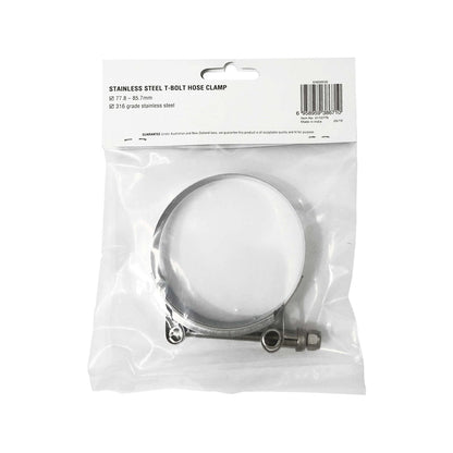 Enduraseal Stainless Steel T Bolt Hose Clamp 78-86mm - Heavy-Duty