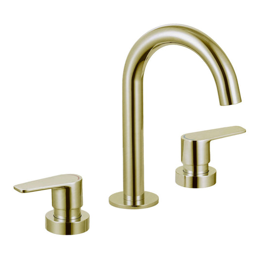 Evekare Brushed Brass 1/4 Turn Extended Lever Basin Set - 245 x 290mm