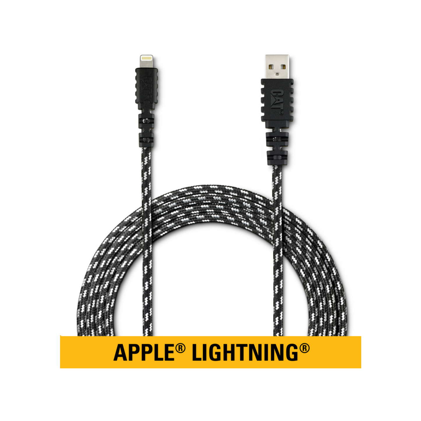 Cat Rugged Lightning To USB Braided Cable - 1.8m