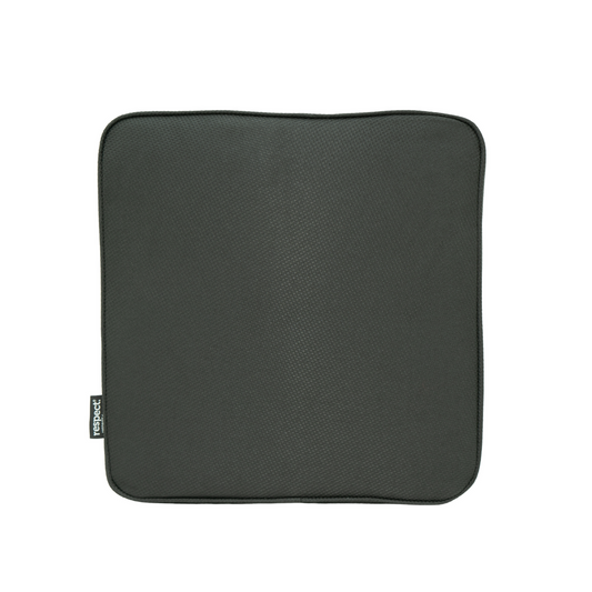 Respect Black Outdoor Square Cushion - 420mm