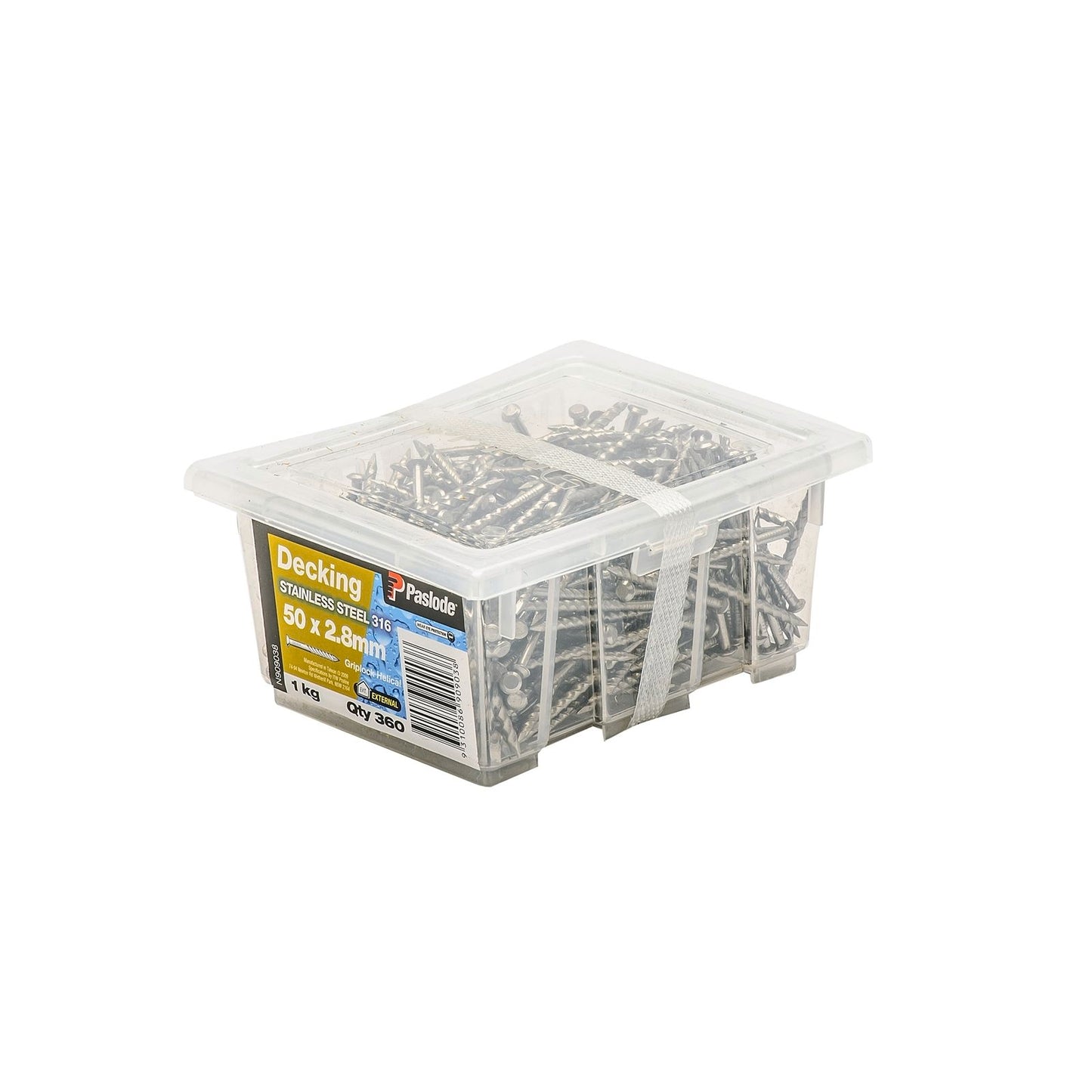 Paslode Griplock Nails - 50 x 2.8mm - Stainless Steel - 360 Pack
