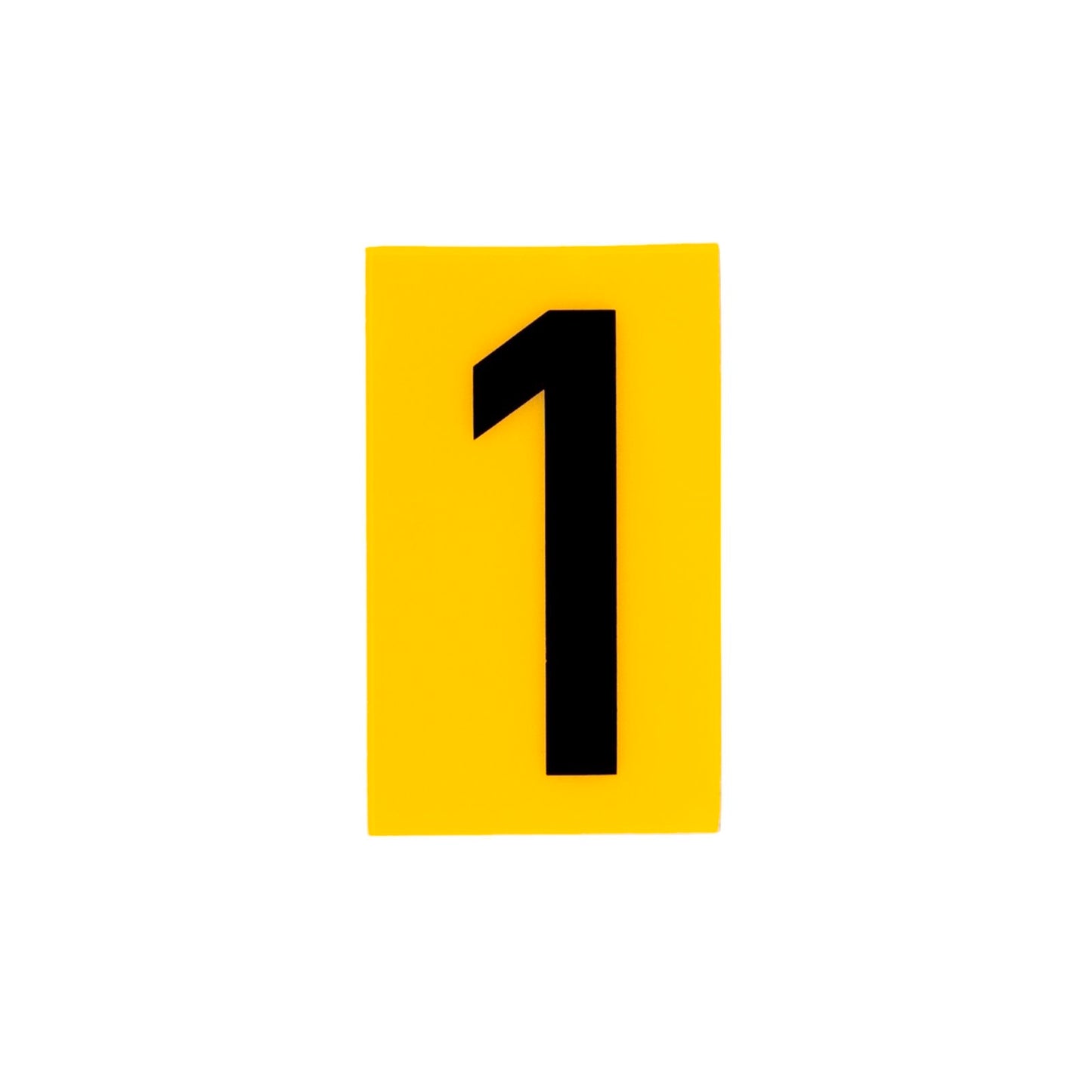 Sandleford Yellow Self Adhesive House Number 1 - 60mm