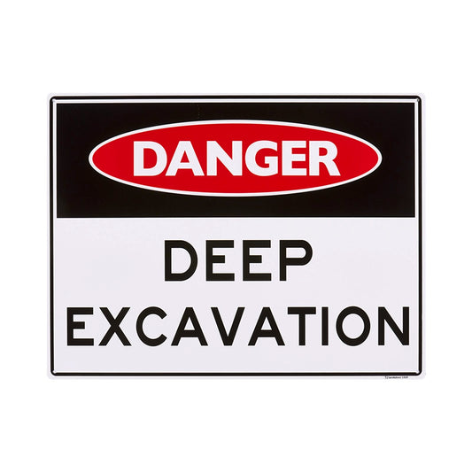 Sandleford Deep Excavation Sign - 450 x 600mm