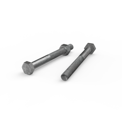 Zenith Hex Head Bolt - M10 x 100mm - Hot Dip Galvanised - 25 Pack
