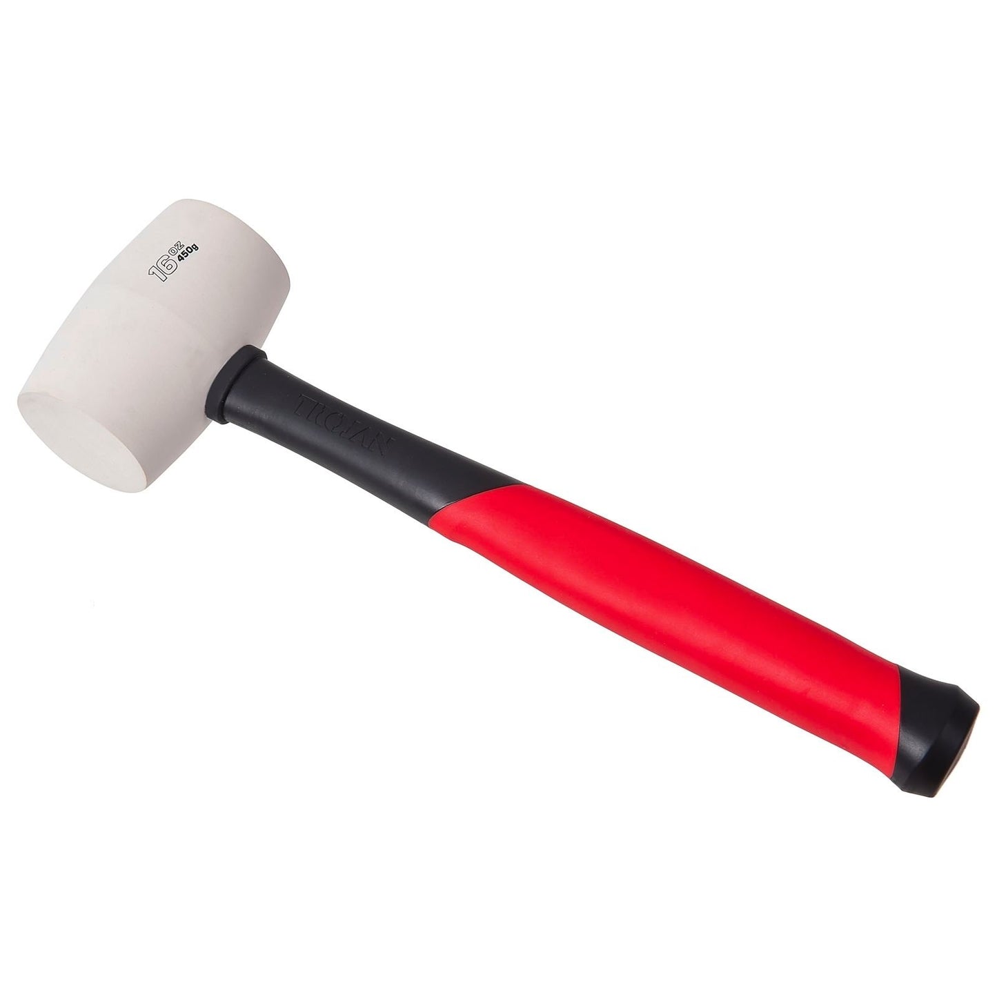 Trojan Fibreglass Rubber Mallet - 16oz - 450g - White