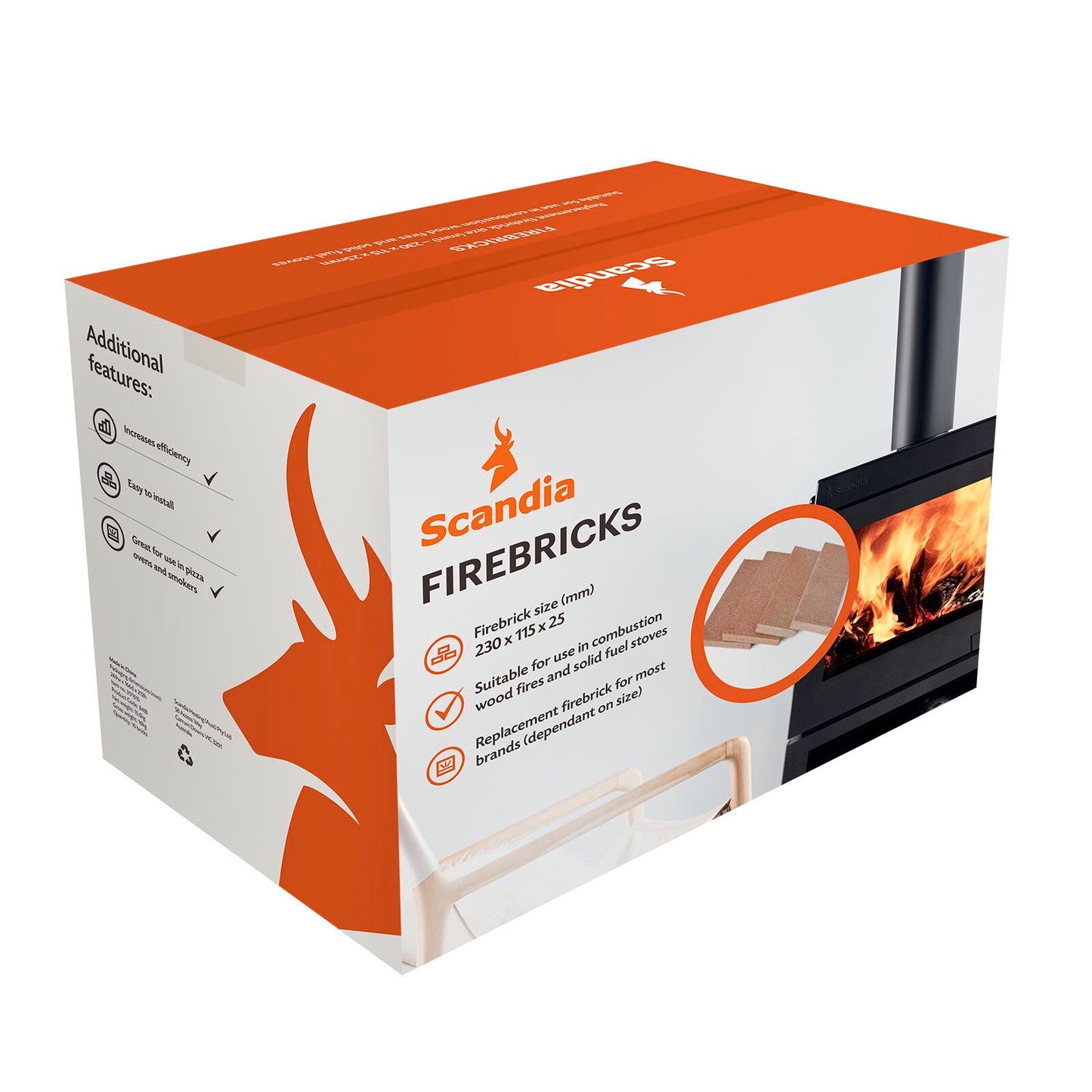 Scandia Firebricks - 10 Pack