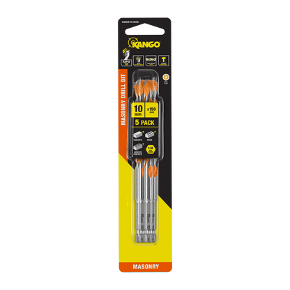 Kango Masonry Drill Bit - 10 x 150mm - 5 Pack