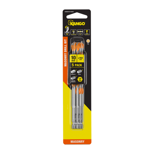 Kango Masonry Drill Bit - 10 x 150mm - 5 Pack