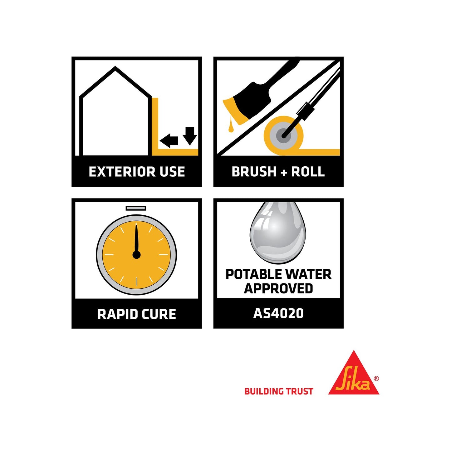 Sika Sikatite BE Bitumen Waterproofing Membrane - 4L